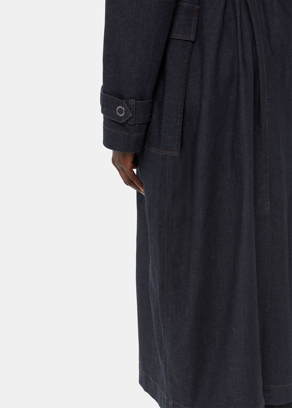 Cara Denim Trench Coat
